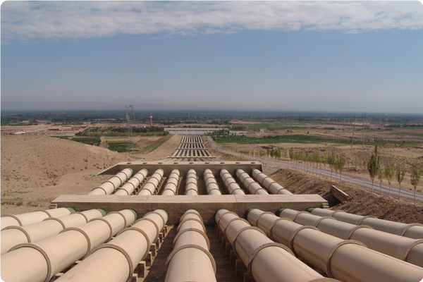 寧夏扶貧揚黃工程紅寺堡一泵站管道