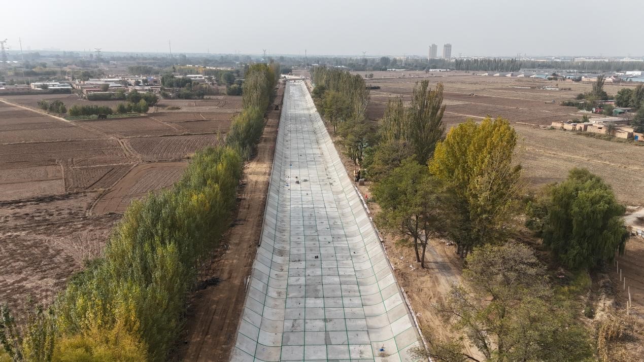 寧夏青銅峽灌區(qū)現(xiàn)代化改造工程2025年度第二批建設(shè)項目施工7標段順利通水